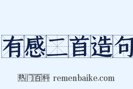 有感二首造句是什么意思的图片